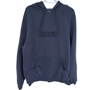 Taylor Swift The Eras Tour Hoodie‎ Large Blue 2023 Concert Sweatshirt